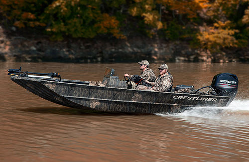 Bateau utilitaire - 1860 RETRIEVER CC/SC - Crestliner - hors-bord / en aluminium / jon boat