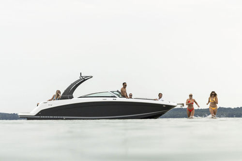 Deck-boat in-bord - HD8 - Four Winns - open / à double console / bow-rider