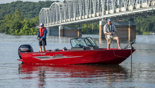 Bass boat hors-bord - FM 1900 WT - Lowe - à double console / open / de pêche sportive