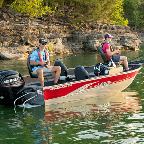 Bass boat hors-bord - FM 1675 SC - Lowe - à console latérale / open / de pêche sportive