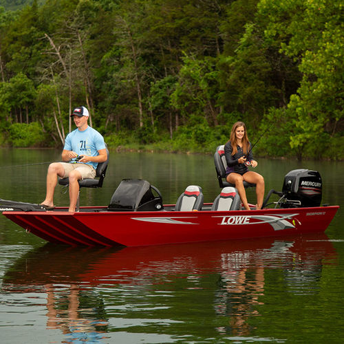 Bass boat hors-bord - Skorpion 17 - Lowe - à console latérale / open / de pêche sportive
