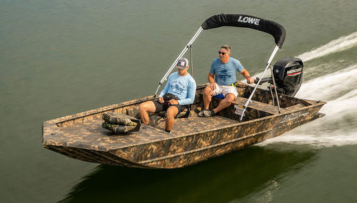 Jon boat hors-bord - Roughneck 1760 - Lowe - open / pour la pêche / de chasse