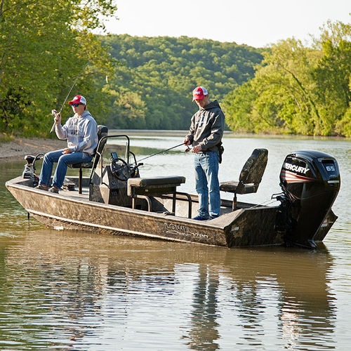 Jon boat multicoque - Roughneck 1760 Pathfinder - Lowe - hors-bord / à console latérale / open
