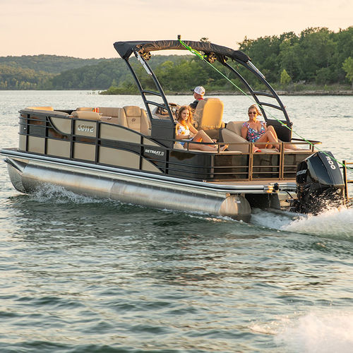 Bateau ponton hors-bord - Retreat 250 RFL - Lowe - tri-tube / open / de ski nautique