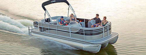 Bateau ponton hors-bord - Retreat 230 WT - Lowe - tri-tube / open / haute performance
