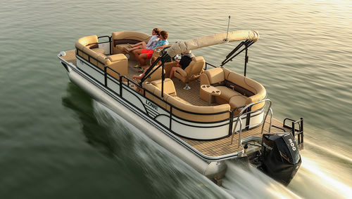 Bateau ponton hors-bord - SS270 Ext Walk Thru - Lowe - tri-tube / open / de plongée