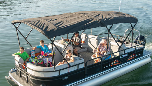Bateau ponton hors-bord - SS230 - Lowe - tri-tube / open / de pêche