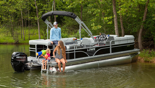 Bateau ponton hors-bord - SS210 - Lowe - tri-tube / open / de sport