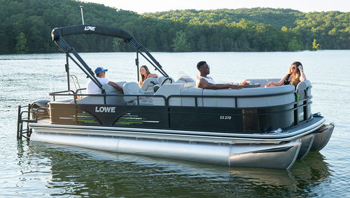Bateau ponton hors-bord - SS210 RFL - Lowe - tri-tube / open / de wakeboard