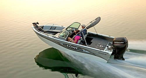 Runabout hors-bord - FS 175 - Lowe - à double console / de ski nautique