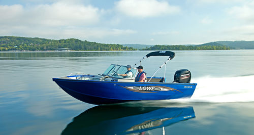Runabout hors-bord - FS 185 - Lowe - à double console / de ski nautique
