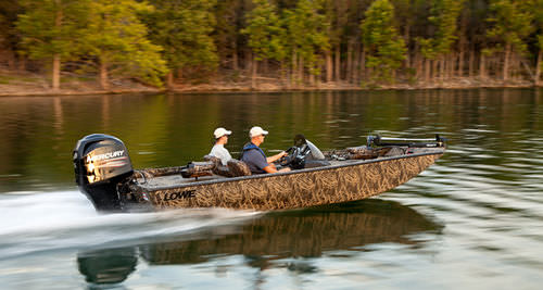 Crappie boat hors-bord - STINGER ST175 CAMO - Lowe - à console latérale / de pêche sportive