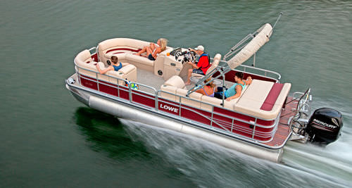 Bateau ponton hors-bord - SS230 SUPER SPORT - Lowe - de wakeboard