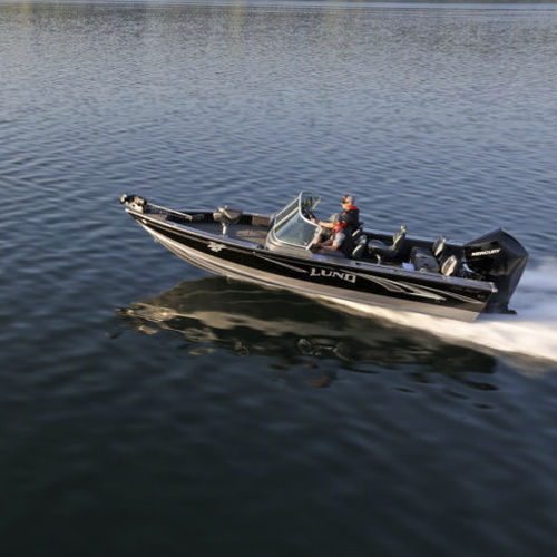Runabout hors-bord - 2075 PRO-V - Lund - à double console / en aluminium / max. 7 personnes