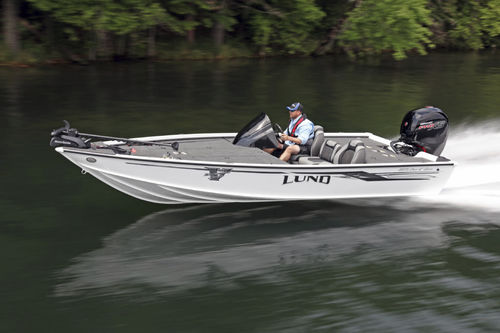 Bass boat hors-bord - 1875XS - Lund - à console latérale / de pêche sportive / en aluminium