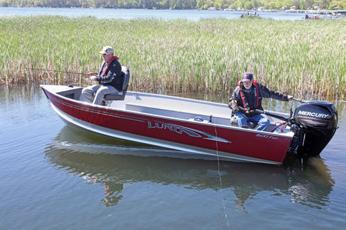 Barque hors-bord - 1600 FURY - Lund - de pêche sportive / en aluminium / max. 5 personnes