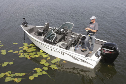 Runabout hors-bord - 1650 REBEL XL - Lund - à double console / bow-rider / de pêche sportive