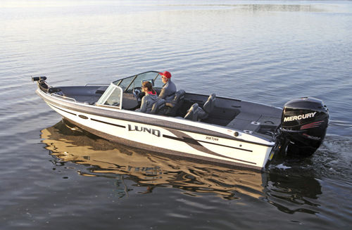 Runabout hors-bord - 208 TYEE GL - Lund - à double console / bow-rider / de ski nautique