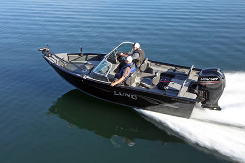 Runabout hors-bord - 1875 IMPACT XS - Lund - à double console / bow-rider / de ski nautique
