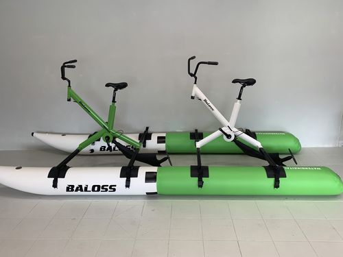 Vélo aquatique tandem - New Baloss "rental&tandem" - WATERBIKE ITALIA - en aluminium / blanc / bleu