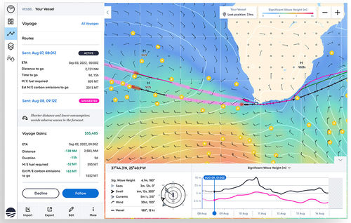 Logiciel de navigation - Wayfinder - Sofar Ocean - de gestion / de météo / pour navire