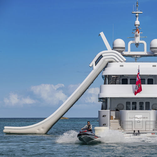 Jeu aquatique toboggan - Yacht Slide 750cm - AquaBanas - pour yacht / gonflable