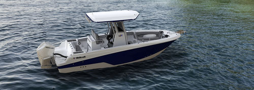 Coque open hors-bord - 243 Fisherman - Wellcraft - bimoteur / à console centrale / de pêche