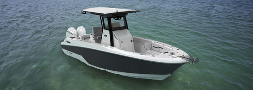 Coque open hors-bord - 263 Fisherman - Wellcraft - bimoteur / à console centrale / pour la pêche
