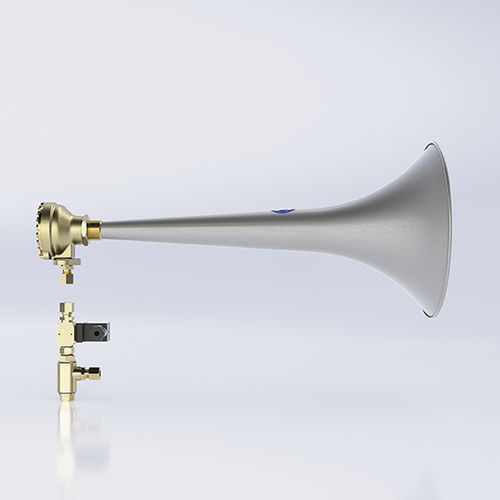 Avertisseur sonore maritime pneumatique - Makrofon M75F/260 HVEF - ZÖLLNER Signal GmbH - pour navire > 75 m et < 200 m / IP56 / d'urgence