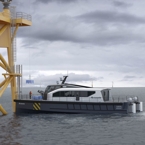 Bateau de transport de personnel - EF-24 CTV - Artemis Technologies - catamaran / in-bord / coque rigide