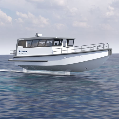 Bateau de travail - EF-12 XL - Artemis Technologies - bateau de transport de personnel / in-bord / coque rigide