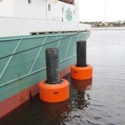 Pare-battage pour navire - Resinex Trading s.r.l. - pour ponton / cylindrique / rouge