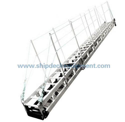 Passerelle pour ponton - Zhongyuan Ship Machinery Manufacture (Group) Co., - manuelle / en aluminium / avec main courante