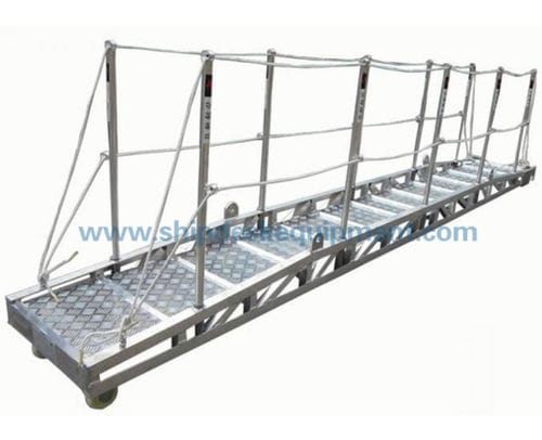 Passerelle pour navire - ISO 7061 - Zhongyuan Ship Machinery Manufacture (Group) Co., - manuelle / en aluminium / avec main courante