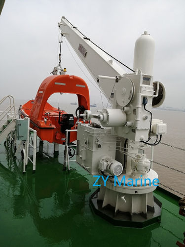 Bossoir de canot de sauvetage - 14kN - Zhongyuan Ship Machinery Manufacture (Group) Co., - hydraulique / pivotant
