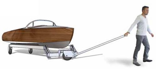 Chariot de transport - TRANSBATEAU - MECANOREM - pour bateau