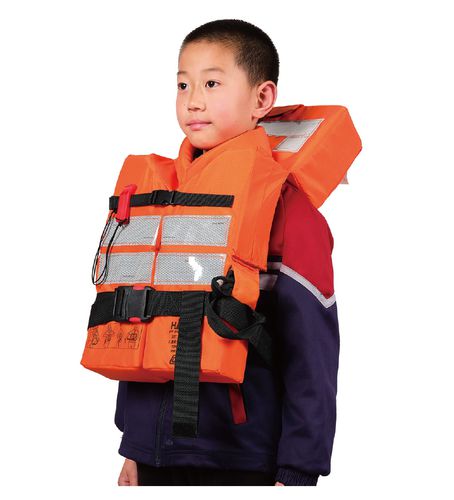Gilet de sauvetage en mousse - HXY-C2 - Haixing Maritime Electric Group - 90 N / pour enfant / orange