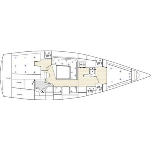 Voilier de croisière - 36 DS - Nautisch Centrum Delfzijl - 1 cabine