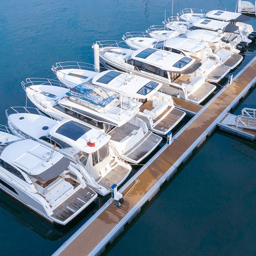Ponton flottant - Hong Kong Horizon Marine Industry Co. Limited - d'amarrage / pour marina / alliage d'aluminium