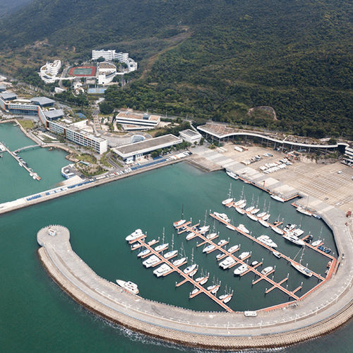 Ponton flottant - Hong Kong Horizon Marine Industry Co. Limited - d'amarrage / pour marina / en polystyrène haute densité