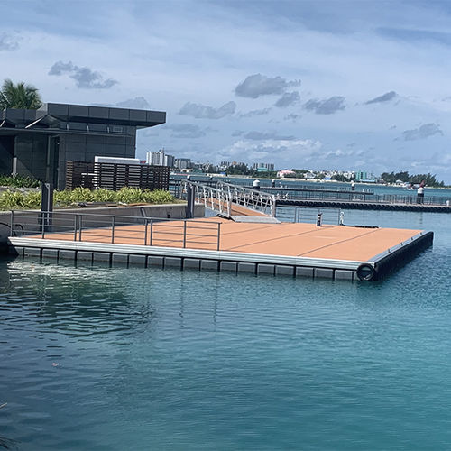 Plateforme flottante - Hong Kong Horizon Marine Industry Co. Limited - pour maison flottante / alliage d'aluminium