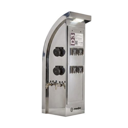 Borne avec éclairage intégré - Bellia - MEQTEC TECHNOLOGIES - de distribution électrique / de distribution d'eau / pour ponton