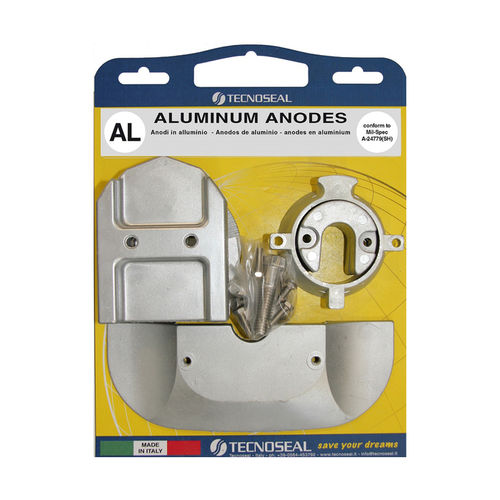 Anode sacrificielle pour bateau - KITALPHAONE/ AL - Tecnoseal Foundry S.r.l. - en zinc / en aluminium / en magnésium