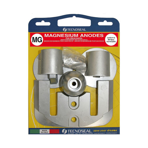 Anode sacrificielle pour bateau - KITBRAVOIII-04-MG - Tecnoseal Foundry S.r.l. - en zinc / en aluminium / en magnésium