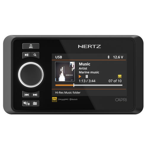 Lecteur audio marin AM - CAPRI - Hertz Marine/Audison Marine - FM / USB / connecté
