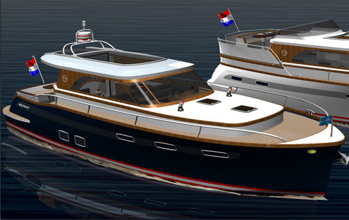 Vedette in-bord - Majestic 1150 OC - Aquanaut - hard-top / 2 cabines