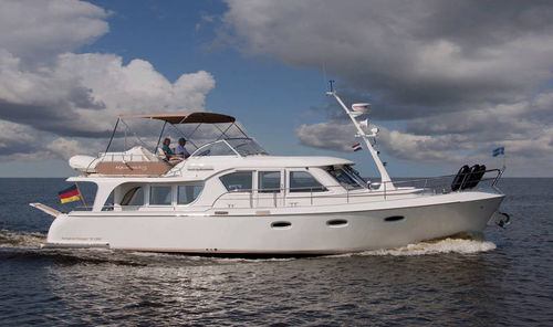 Vedette in-bord - EV 1300 II - Aquanaut - à fly / fluviale / 2 cabines