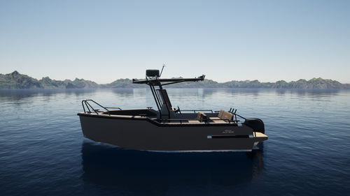 Coque open hors-bord - Apex 620 - BARKMET BOATS - diesel / électrique / à console centrale