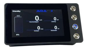Moniteur pour bateau - AQAFORCE Moblity GmbH - multifonction / 7" / tactile