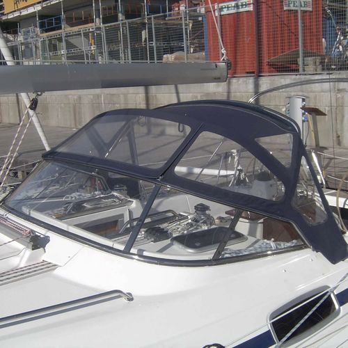 Capote de roof pour voilier - Bavaria 39 - KAPELL ANNAT - pour cockpit / structure en acier inoxydable / bleue